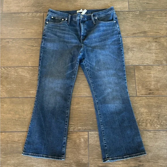 Madewell Kick Out Crop Jeans sz 33 NM243 - Picture 3 of 5